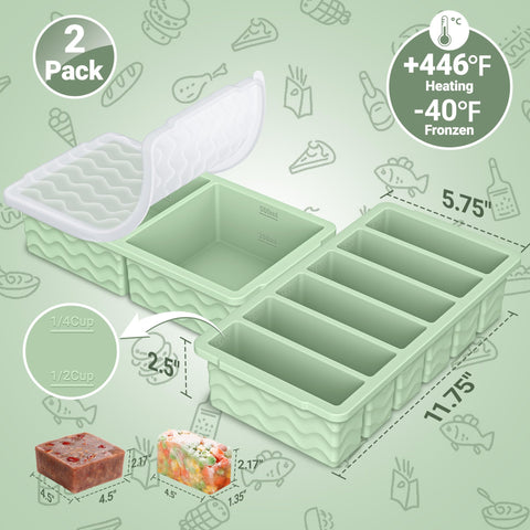 Doasuwish porciones con marcas 75-125-250-500 ml para porciones.