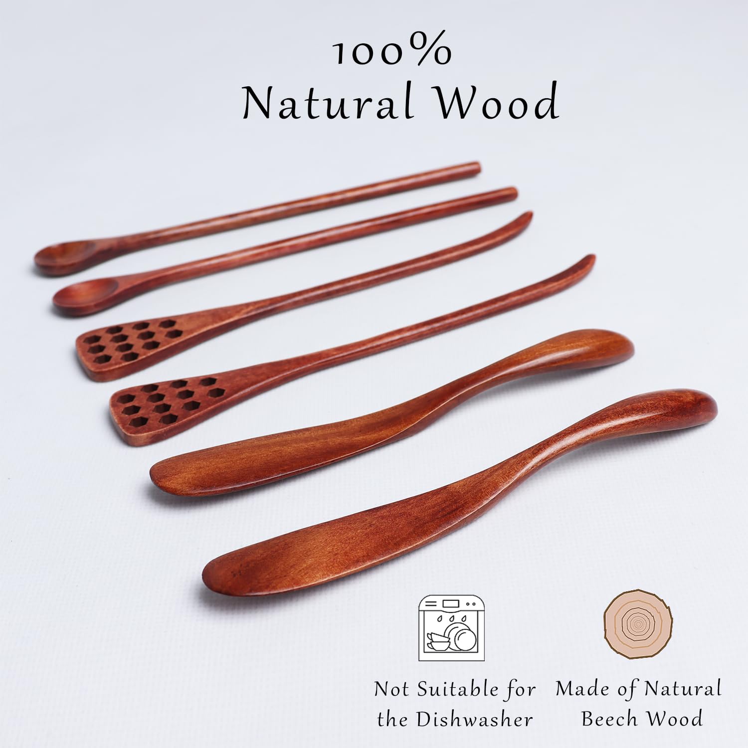 DOBROGOST cucharas de madera pequeñas para medir miel
