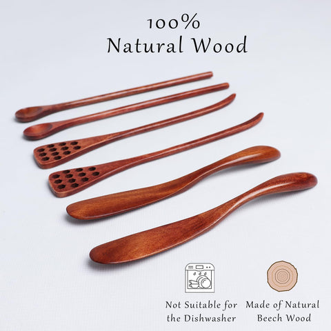 DOBROGOST cucharas de madera pequeñas para medir miel