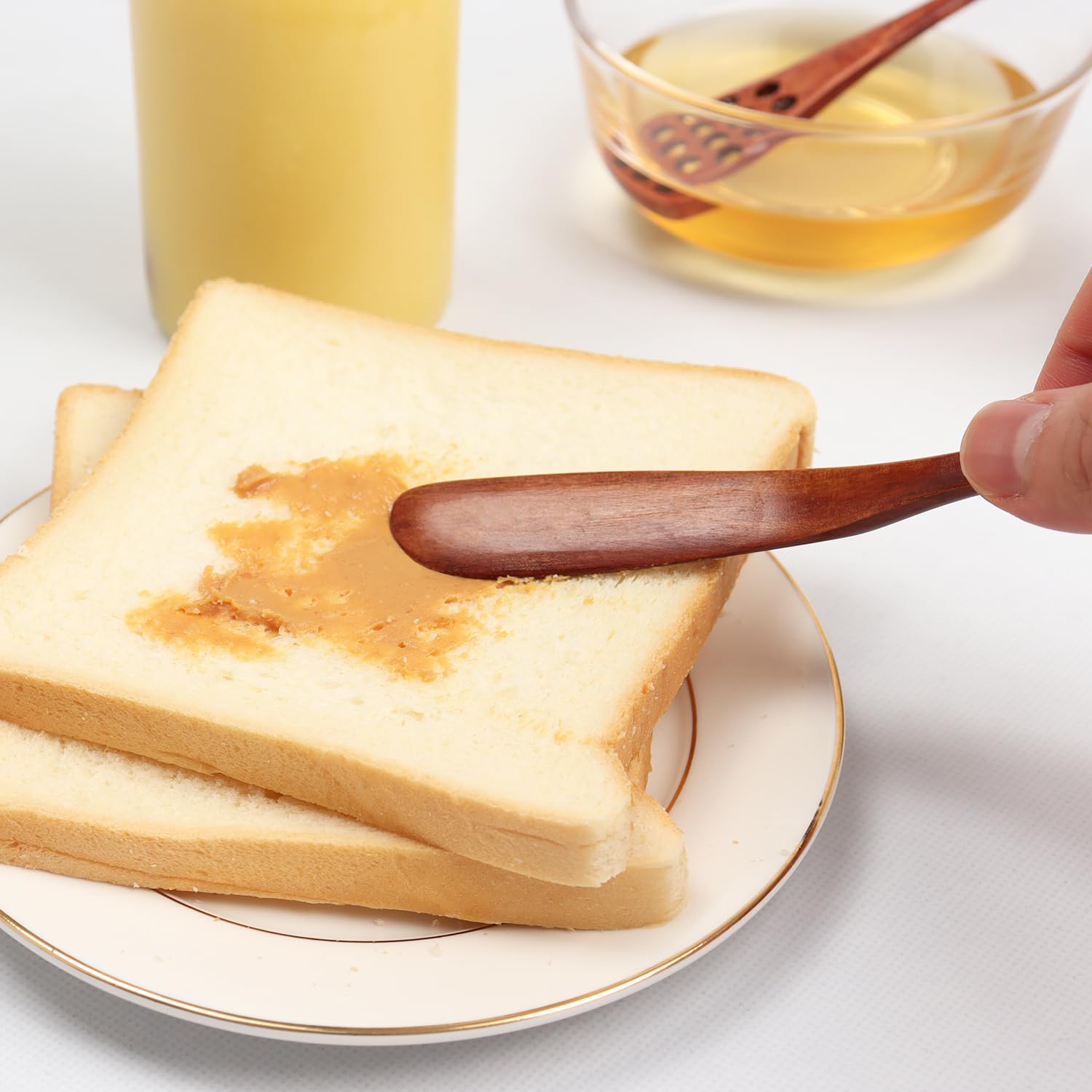 DOBROGOST cuchillos de mantequilla de madera para servir queso