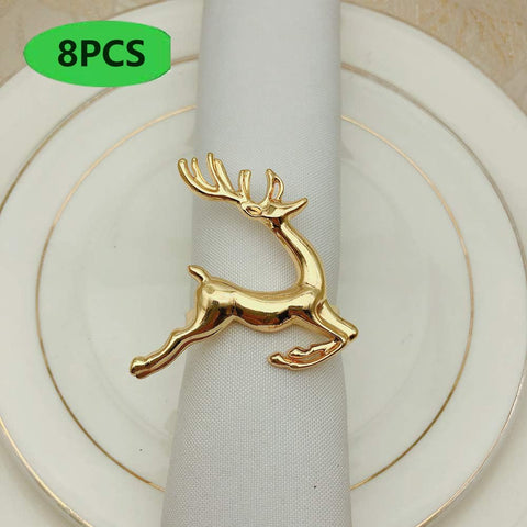 Aros dorados DoBThing para servilleta, añaden brillo y conversación en cualquier ocasión.
