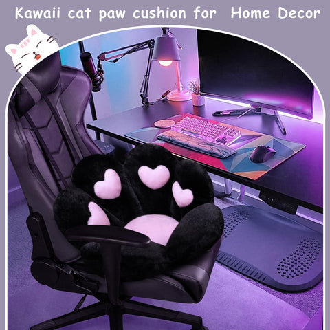 Cojín DOBUONO huella de gato para dormitorio, decoración bonita y cómoda.