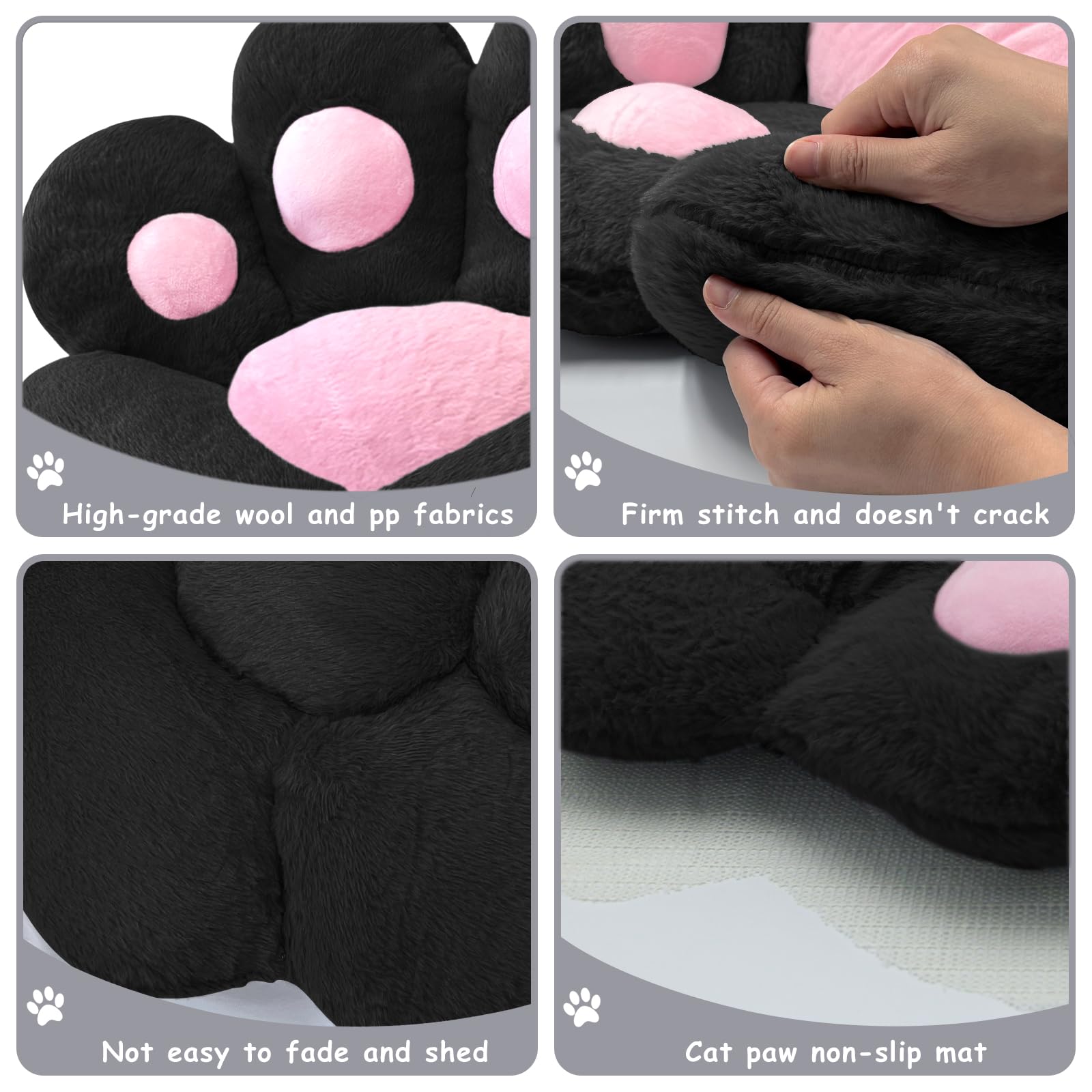 Cojín DOBUONO huella de gato para silla de comedor, mejora la experiencia al comer.