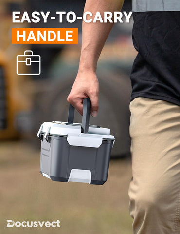 Docusvect caja-almuerzo diseño portátil y ligero, ideal para llevar al trabajo o viaje