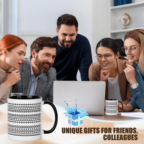 Taza Docwouugo 11oz regalo de Navidad con mensaje oculto.