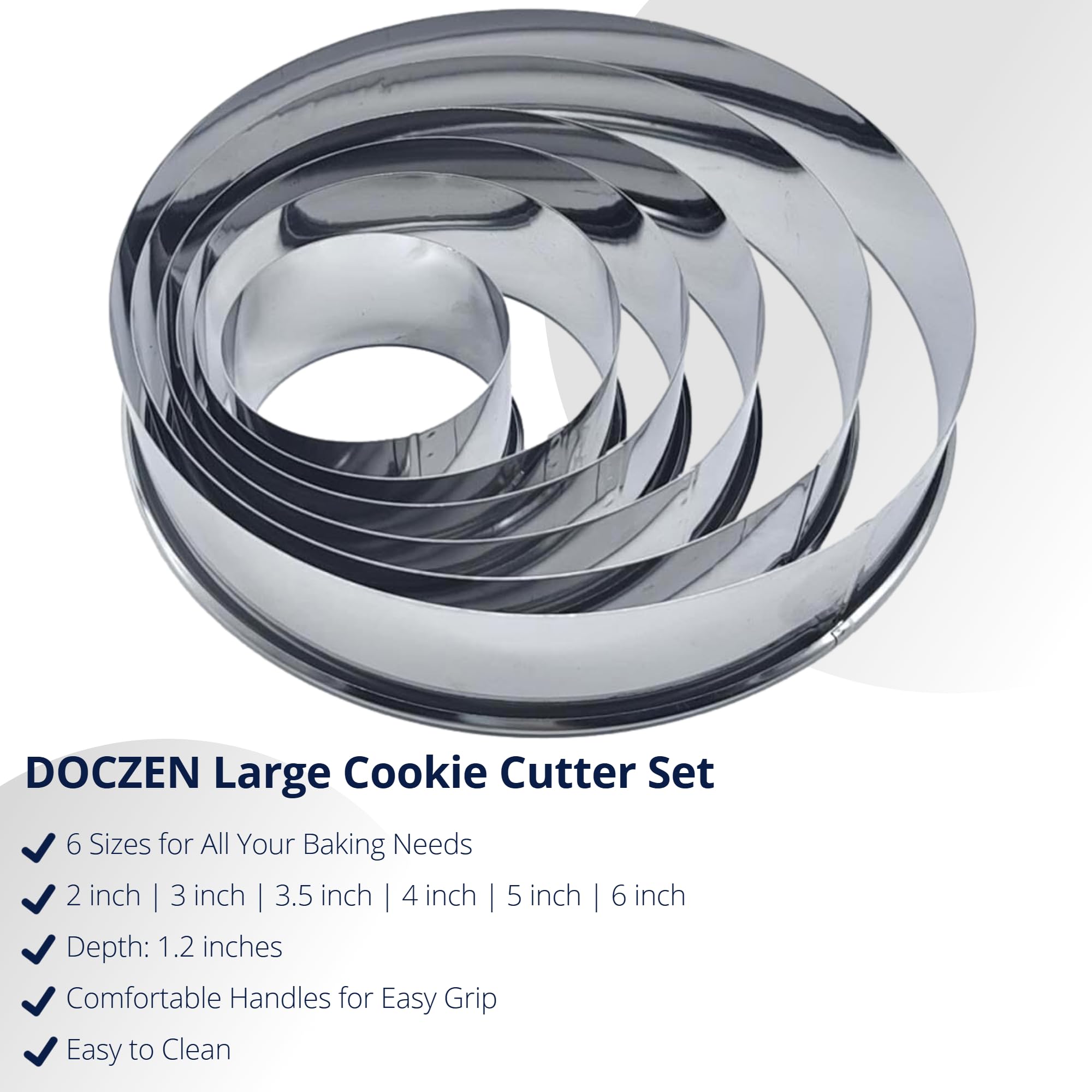 Doczen cortador circular de 3,5 pulgadas, mango cómodo para mayor control.