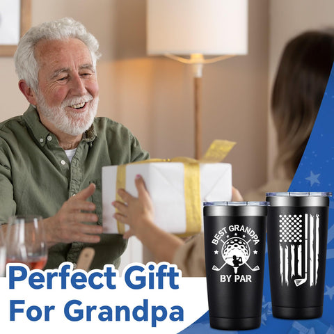 DOEARTE abuelo sosteniendo taza golf, regalo práctico