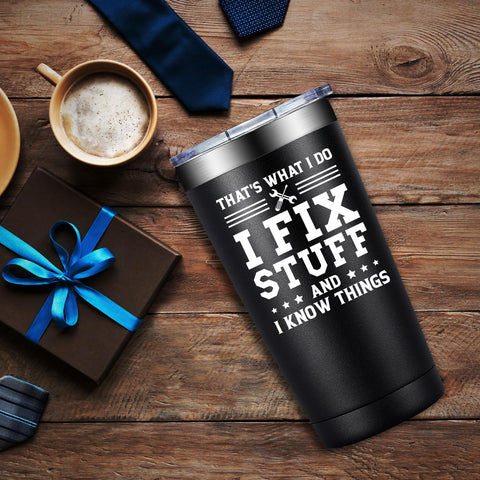 DOEARTE vaso termico 20oz, regalo para hombre herrero y manitas.