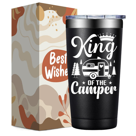 Taza DOEARTE-20 onzas aislada para vehiculo recreativo y camping, mantiene la bebida estable.