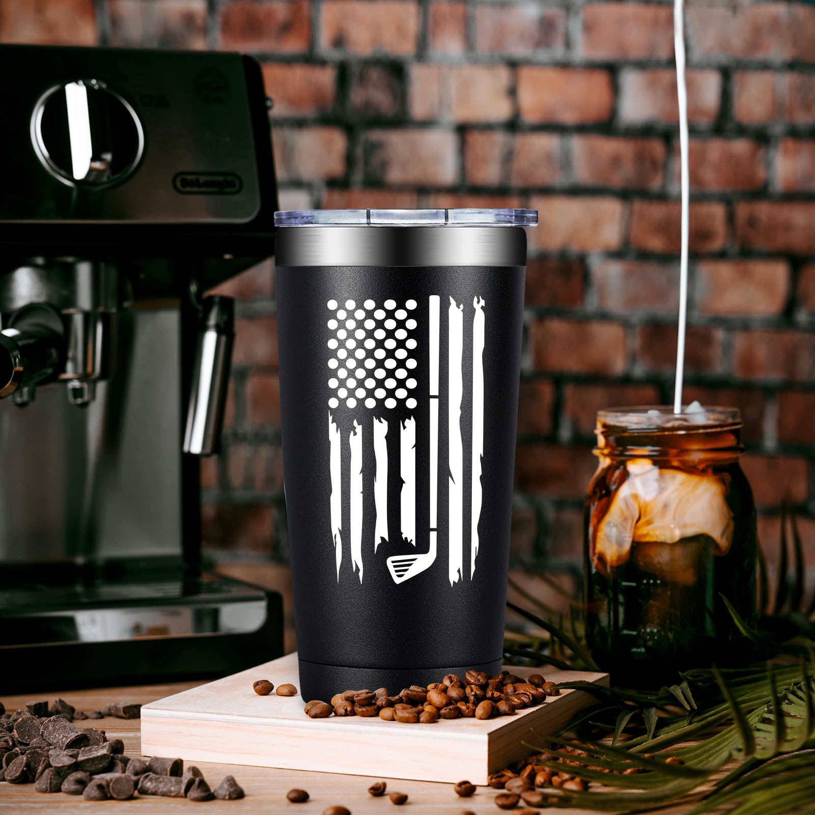 Aislamiento de doble pared en la taza golf DOEARTE mantiene temperatura
