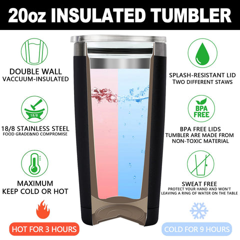 DOEARTE Termo Entrenador 20oz para uso al aire libre, mantiene bebidas