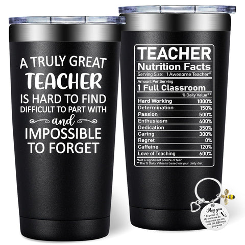 DOEARTE Tumbler 20oz regalo profesor hombre, ideal para agradecer en clase
