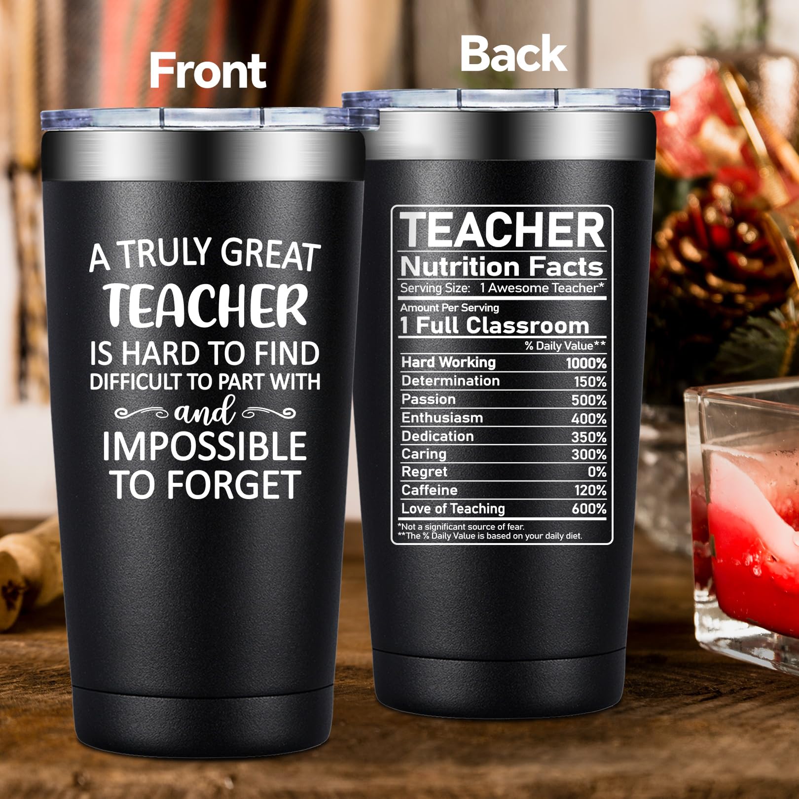 DOEARTE Tumbler diseño ergonómico, fácil de transportar a cualquier lugar
