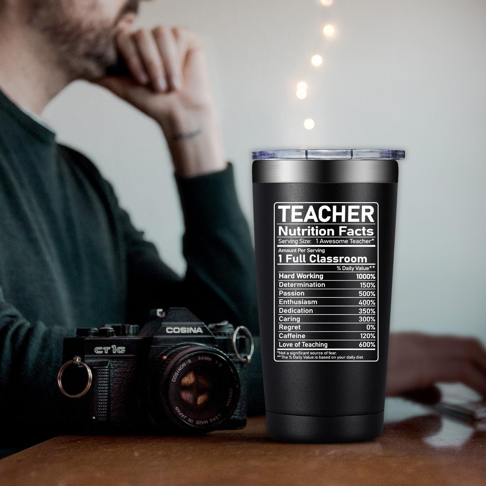 DOEARTE Tumbler regalo para docentes, con estilo y utilidad