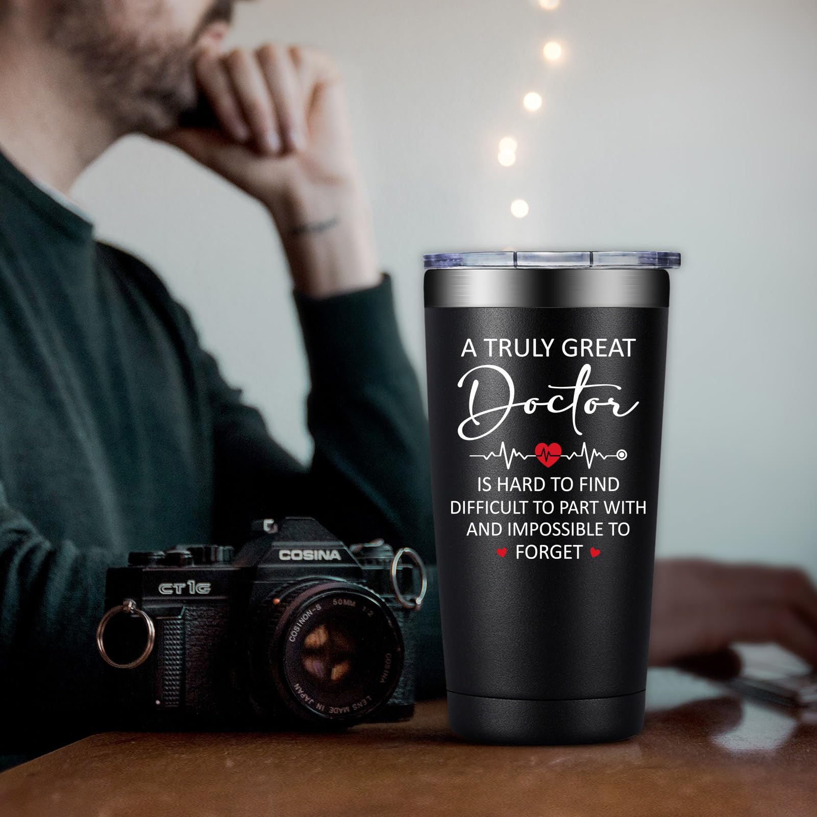 DOEARTE tumbler uso interior y exterior, ideal para oficinas y viajes.