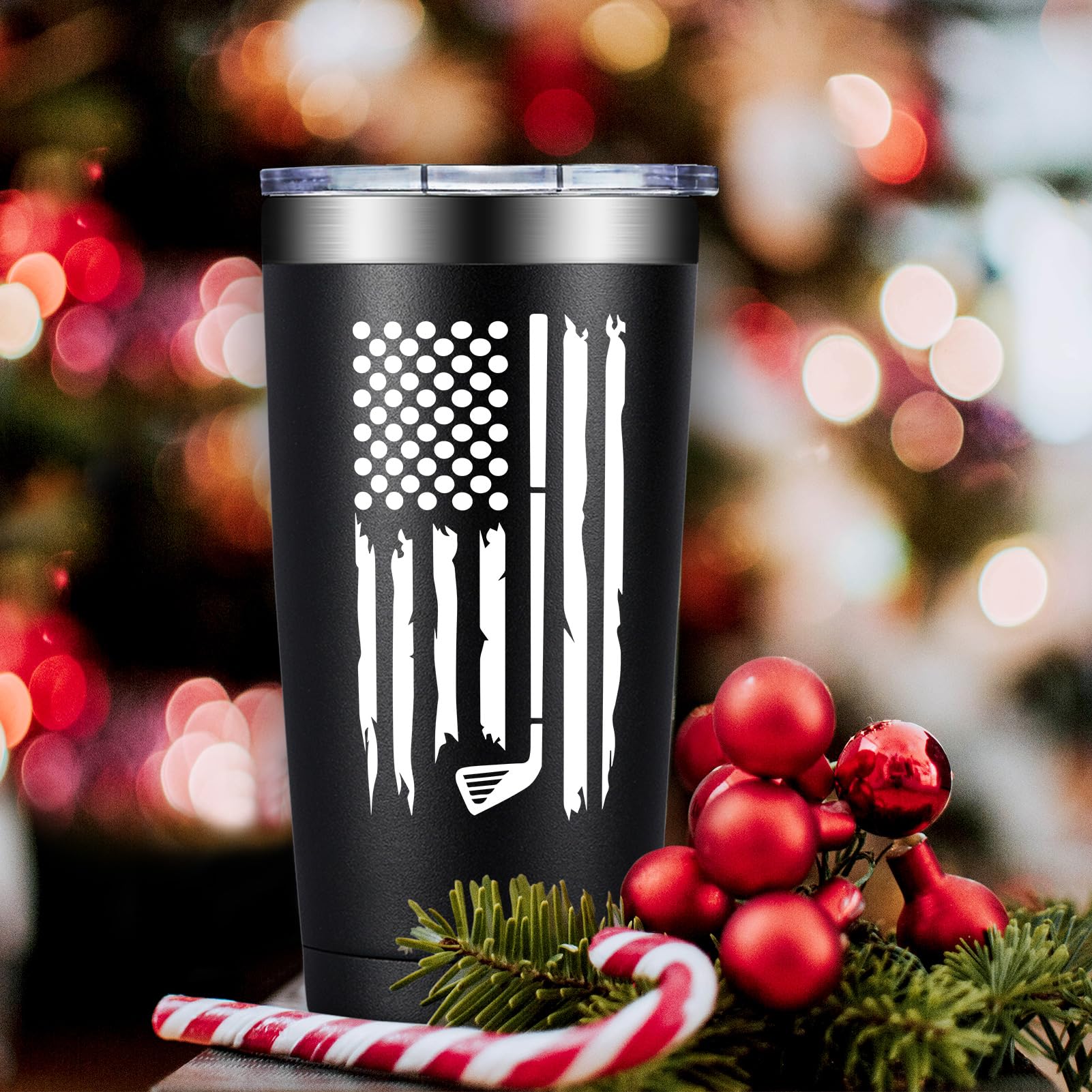 Vaso térmico DOEARTE acabado elegante, regalo práctico para papás y golfistas.