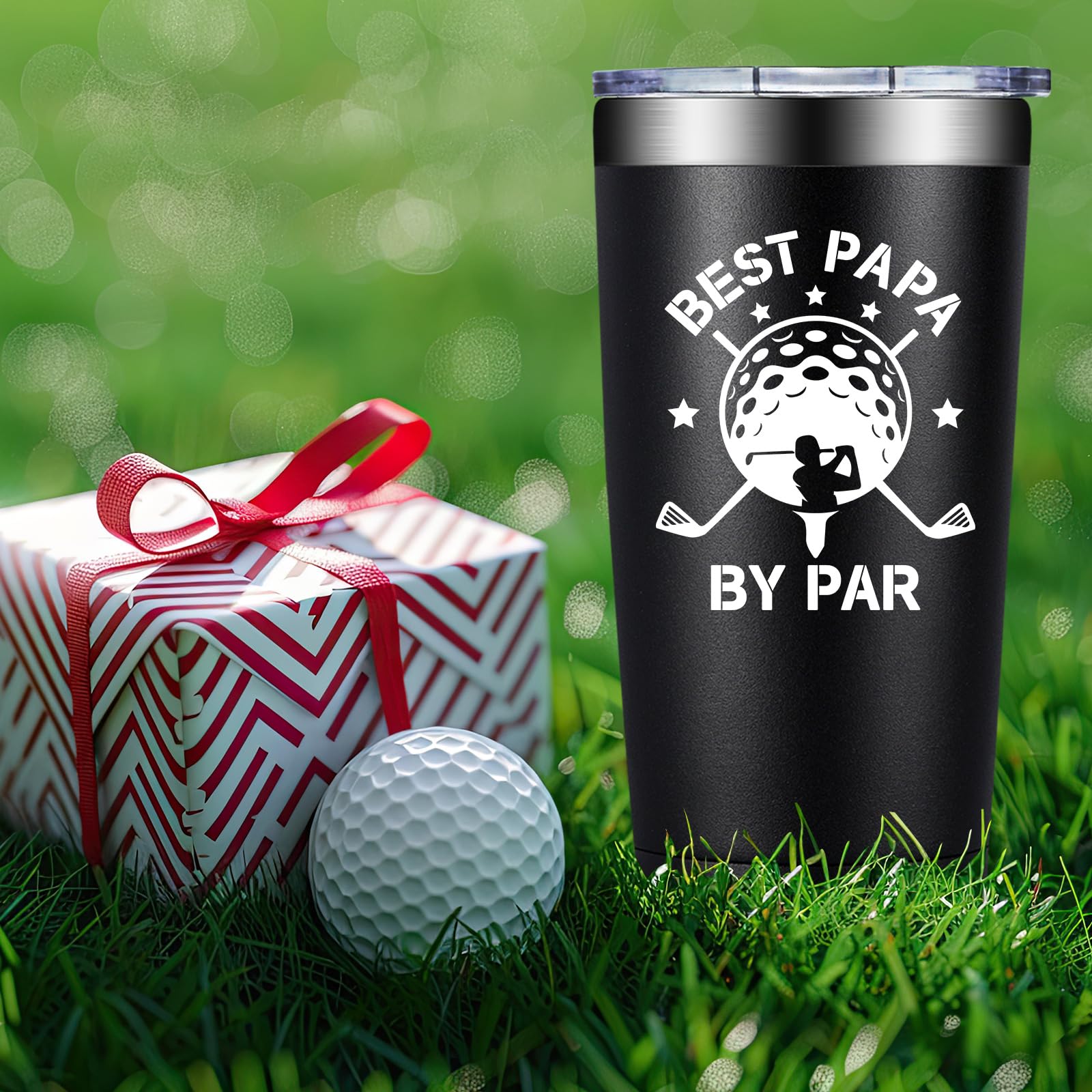 Vaso térmico DOEARTE para día del padre, enfoque golfista, uso diario.