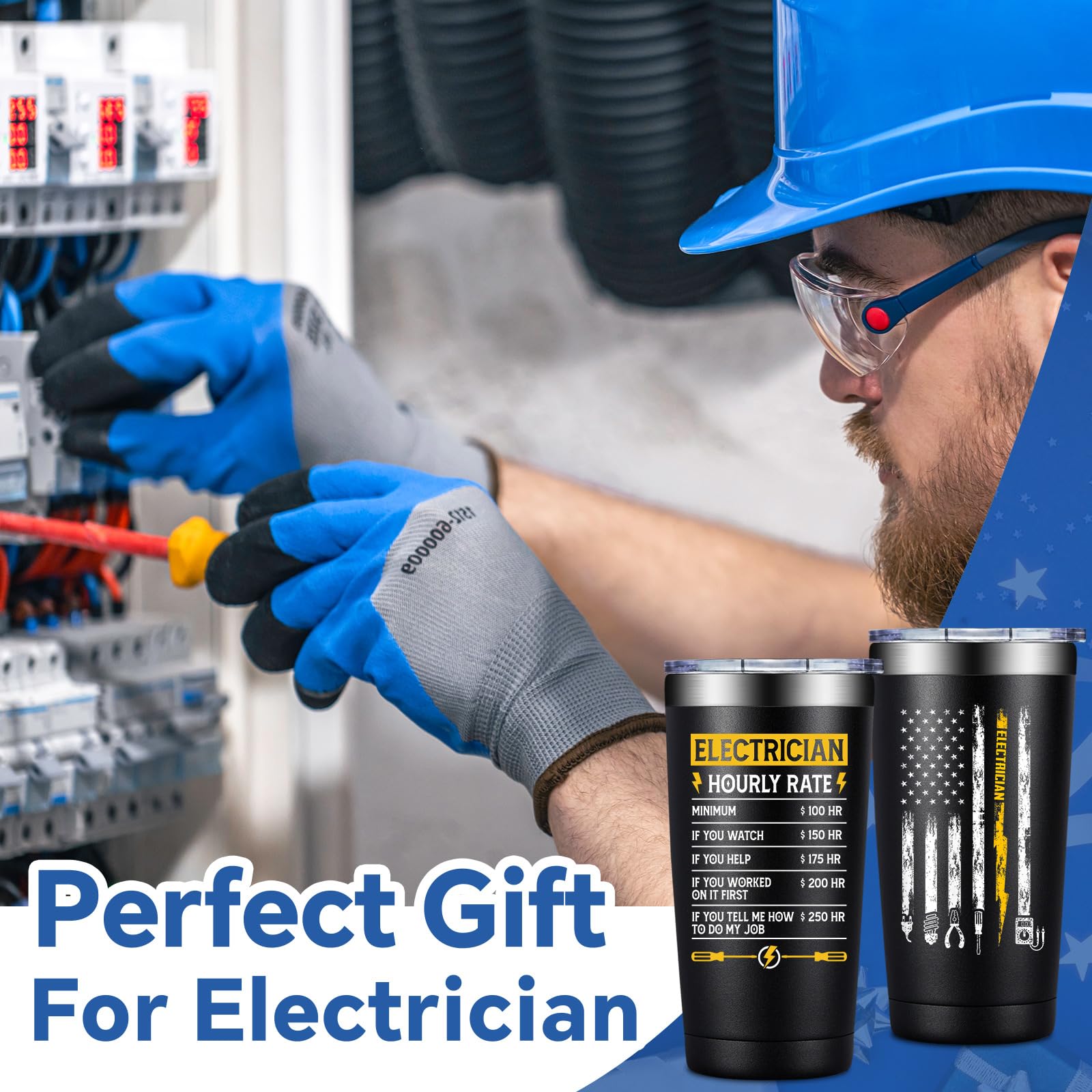 Vaso térmico DOEARTE para ingeniero eléctrico, regalo práctico