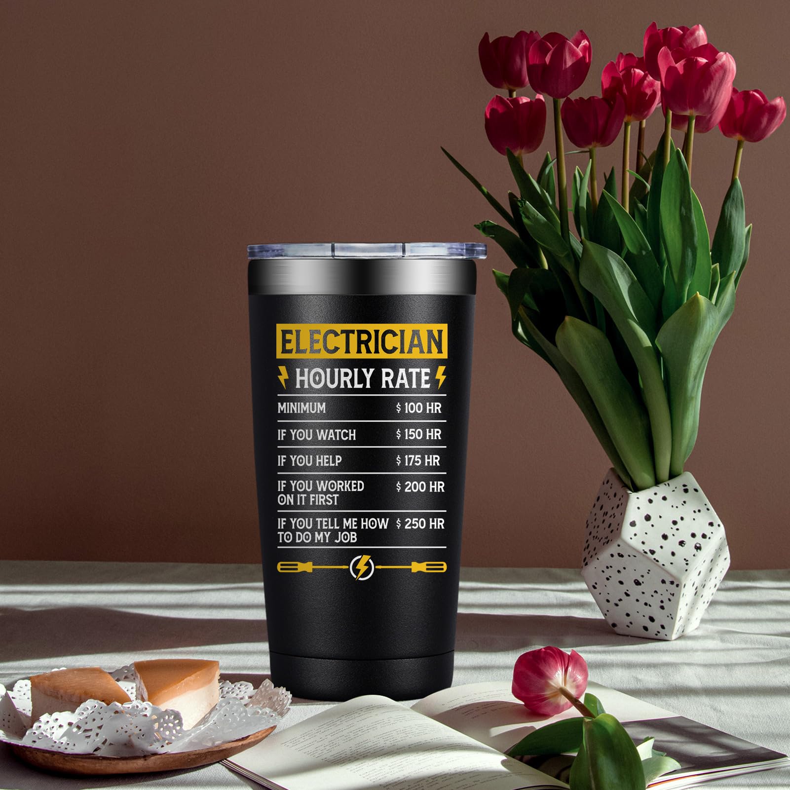 Vaso DOEARTE con aislamiento evita quemaduras
