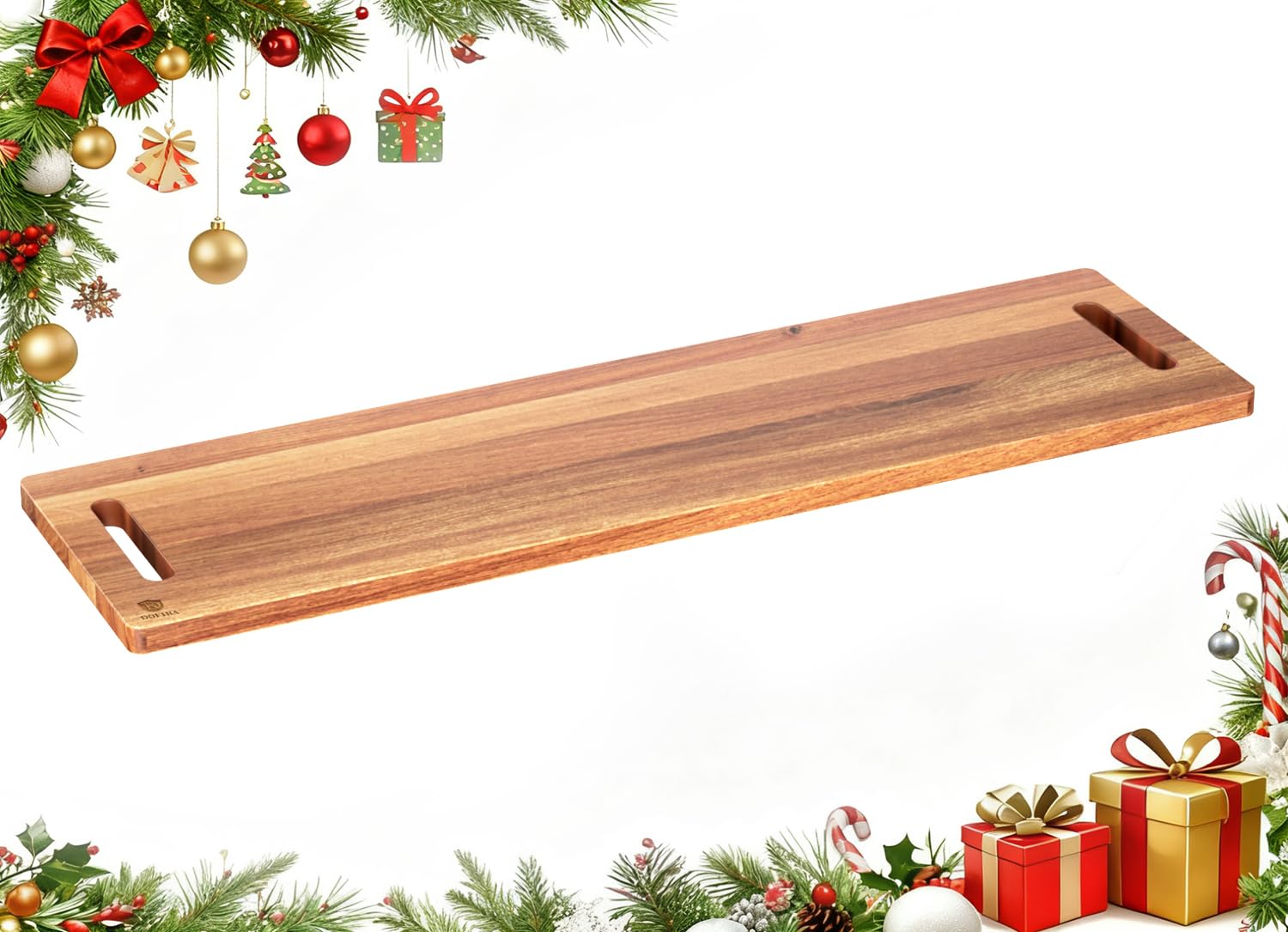 Tabla Dofira charcutería grande de 32 pulgadas para servir quesos y embutidos con estilo.