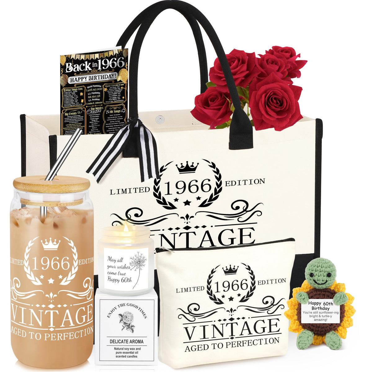 DOGMEM bolso tote 1966 vintage, perfecto para uso diario y regalo con estilo.