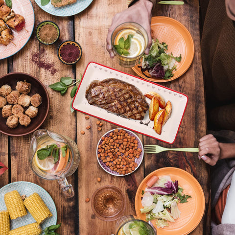 DOITOOL bandeja cerámica para postres y ensaladas en mesa