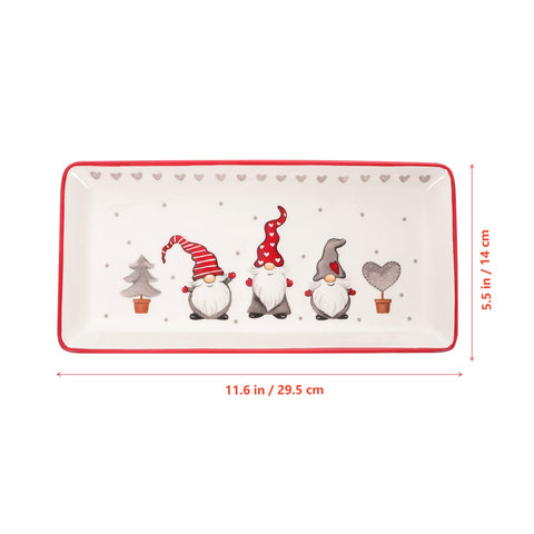DOITOOL bandeja cerámica decorativa para postres y frutas