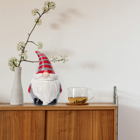 DOITOOL gnomo ceramico detalle navidad frontal para ambientar espacios