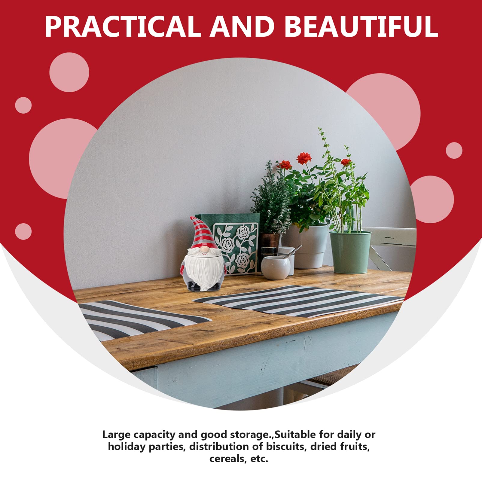DOITOOL gnomo ceramico diseno navidad estanteria