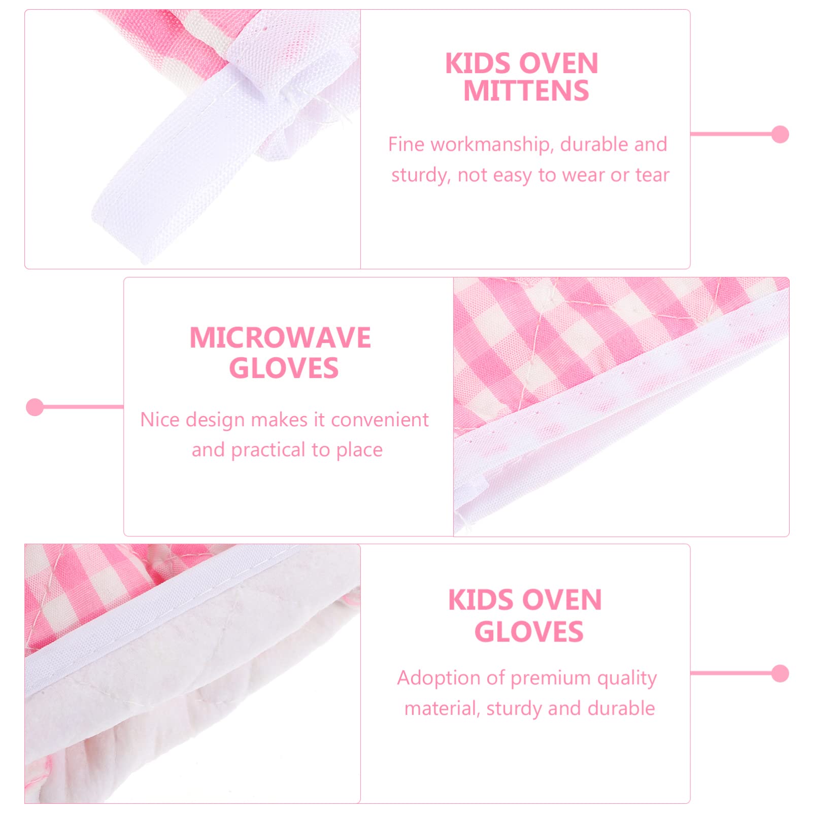 Guantes anti-escaldado DOITOOL en color rosa para cocinar con confianza.