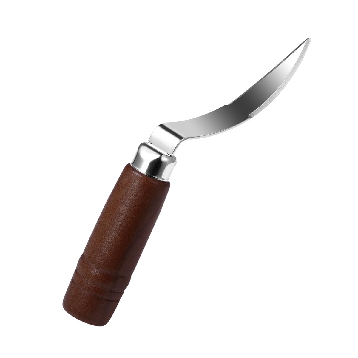 DOITOOL herramienta para carne de coco con mango de madera, agarre cómodo.