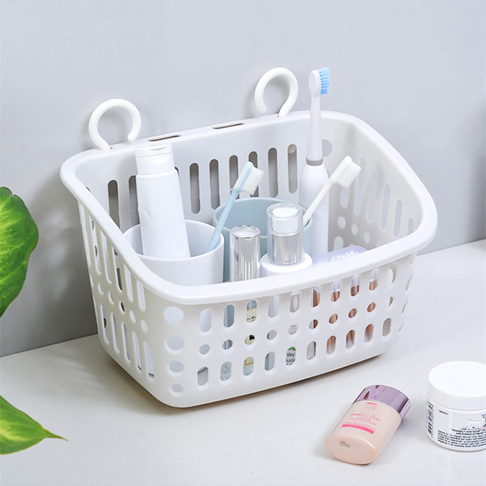 Doitxue cestas colgantes para ducha apilables, ahorro de espacio.