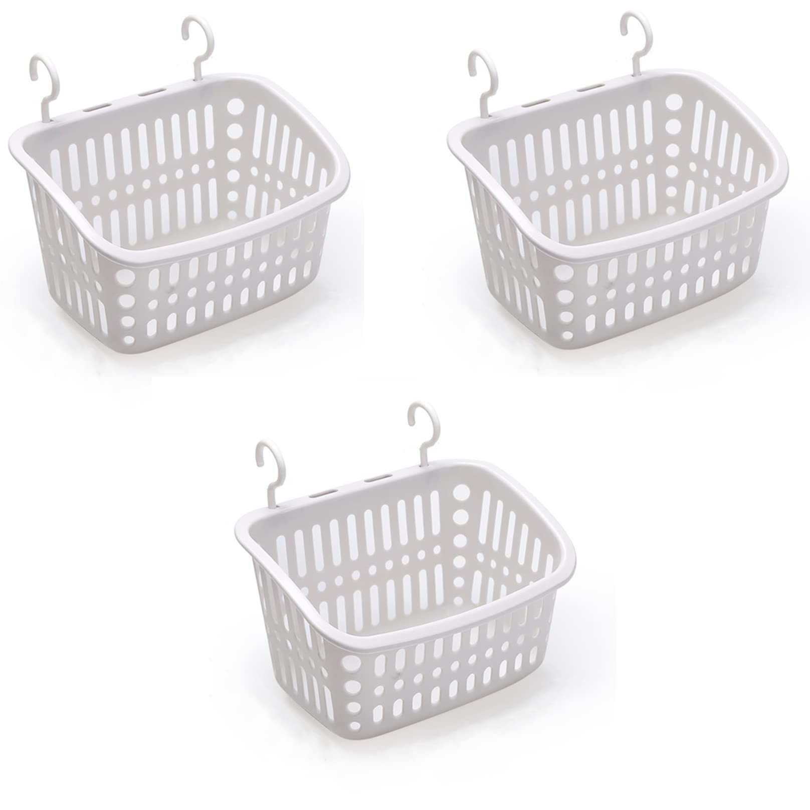 Doitxue cestas colgantes para ducha rectangulares de 8,5 pulgadas, gris, mejoran el almacenamiento.