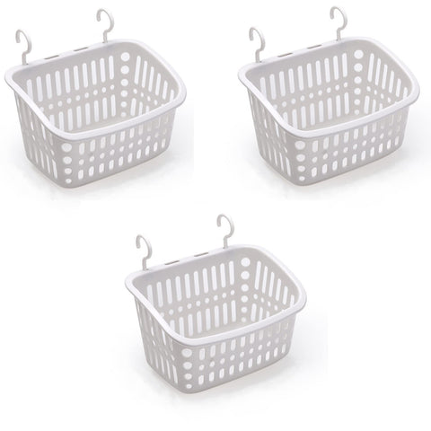 Doitxue cestas colgantes para ducha rectangulares de 8,5 pulgadas, gris, mejoran el almacenamiento.