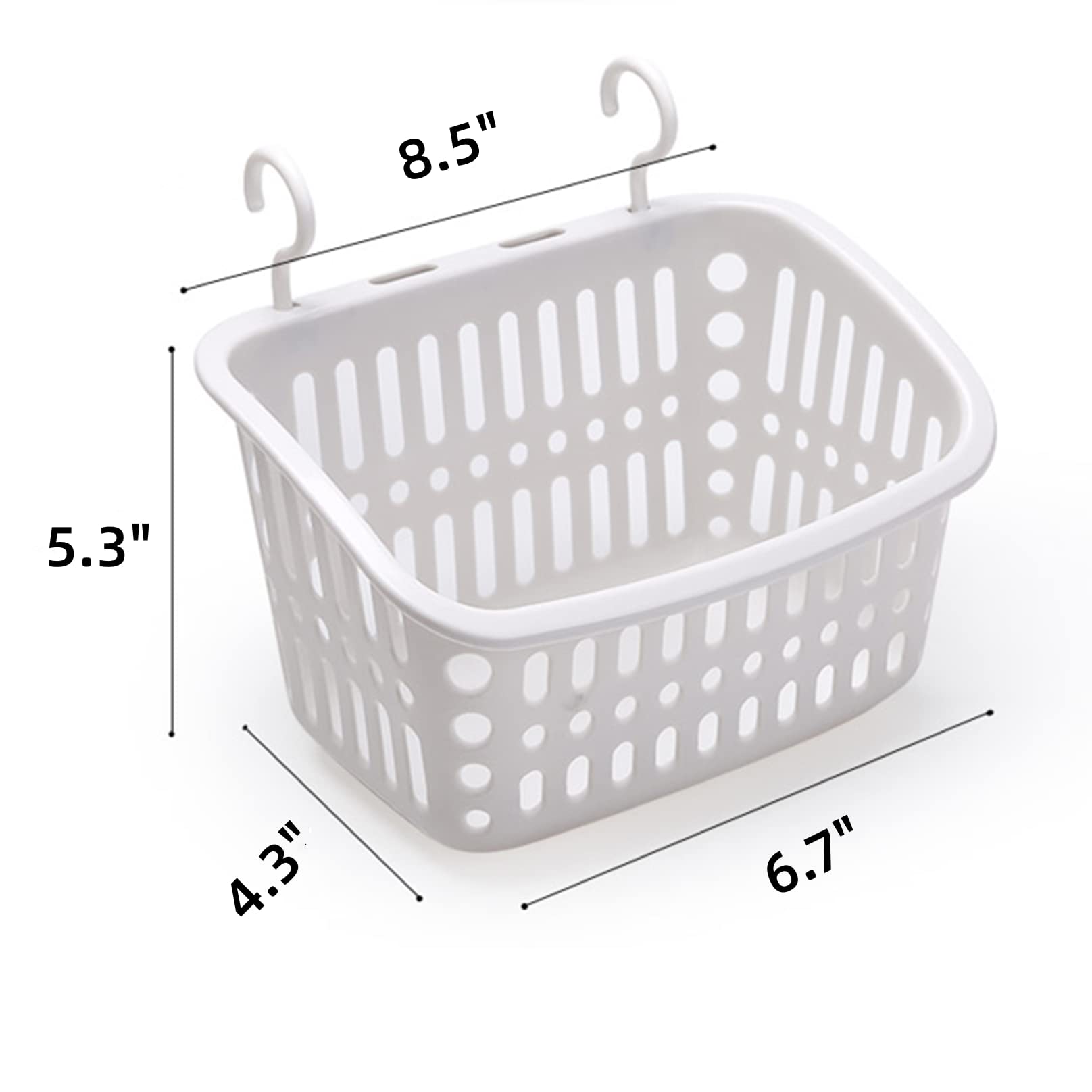 Doitxue cestas colgantes para ducha, rectangulares de 8,5 pulgadas, base antideslizante.