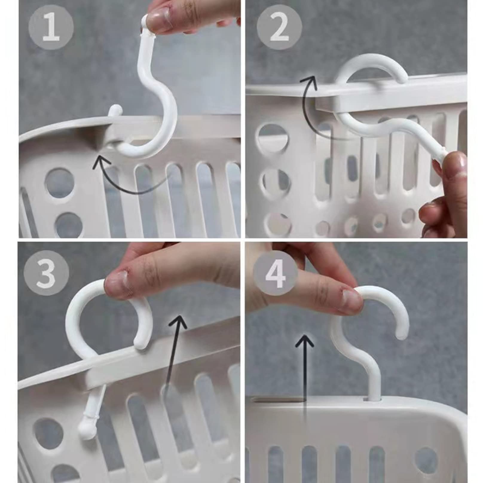 Doitxue cestas colgantes para ducha, uso versátil en baño y dormitorio.