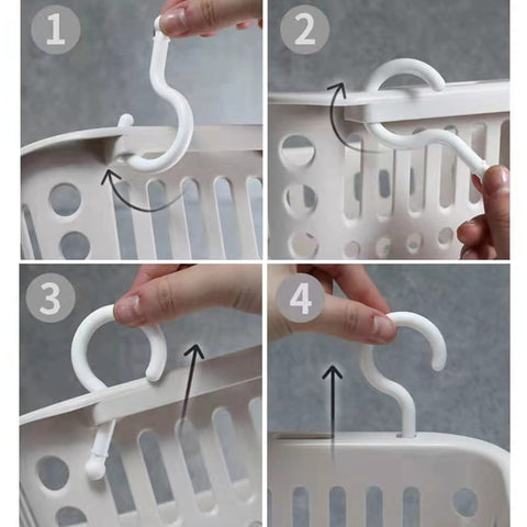 Doitxue cestas colgantes para ducha, uso versátil en baño y dormitorio.