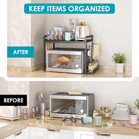 DOLALIKE estante ajustable en anchura para adaptar varios electrodomésticos