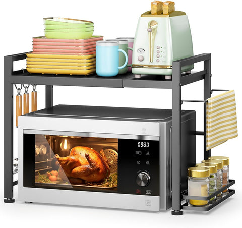 DOLALIKE estante microondas extensible para optimizar espacio en la cocina
