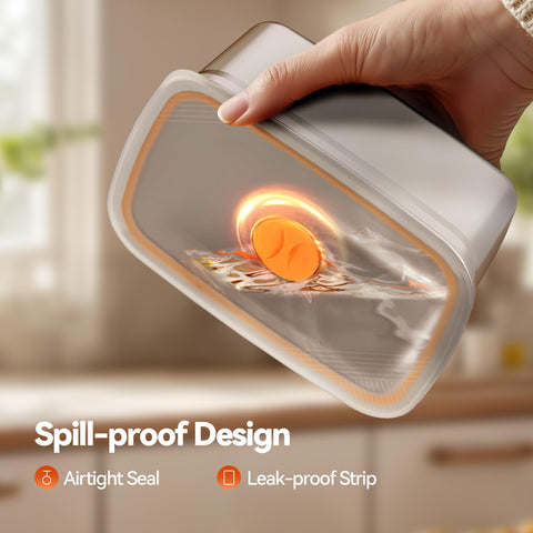 DOLOPL contenedor acero inoxidable extraíble para facilitar limpieza