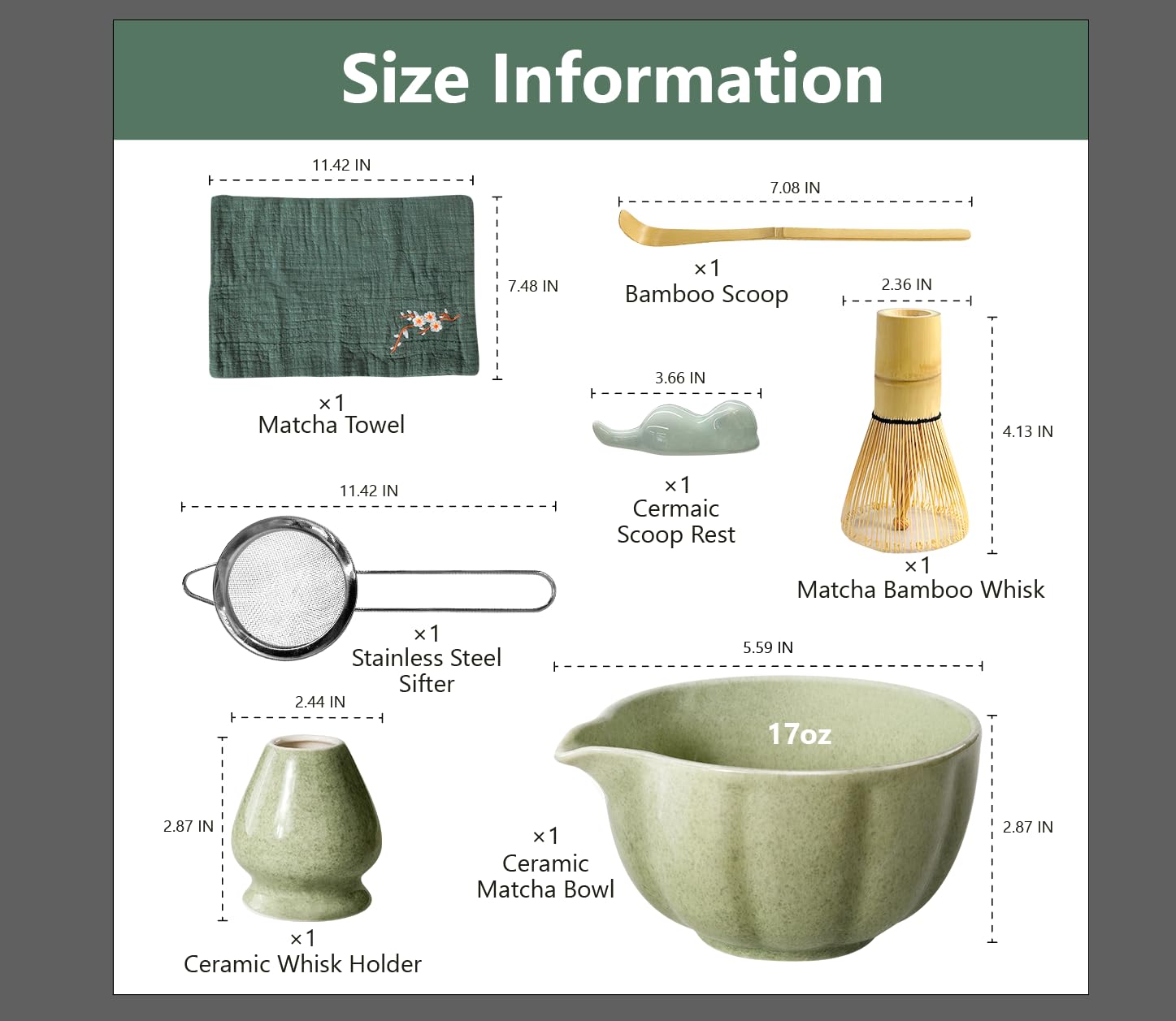 Domaci cuchara medidora de matcha para porciones precisas