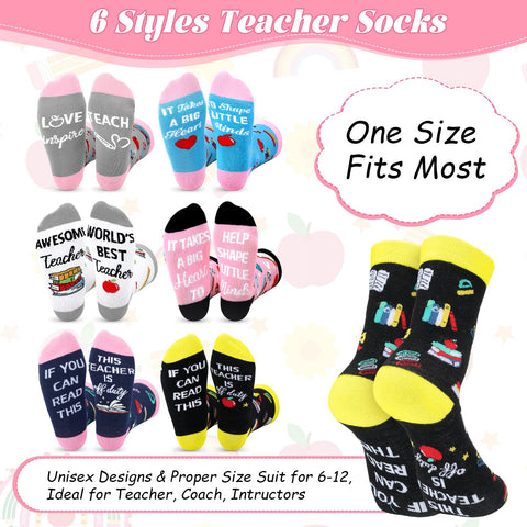 Domensi conjunto de calcetines y vasos, regalo práctico para maestros.