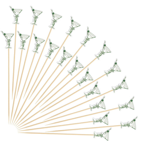 Domensi palillos martini de 4,7 pulgadas para decorar y servir cócteles con elegancia.