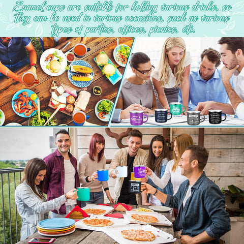 Taza esmaltada Domensi estilo inspiracional 5, regalo considerado para maestros y personal