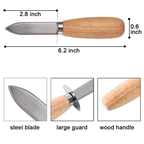 Hoja de acero inoxidable de DOMG, cuchillo duradero para mariscos