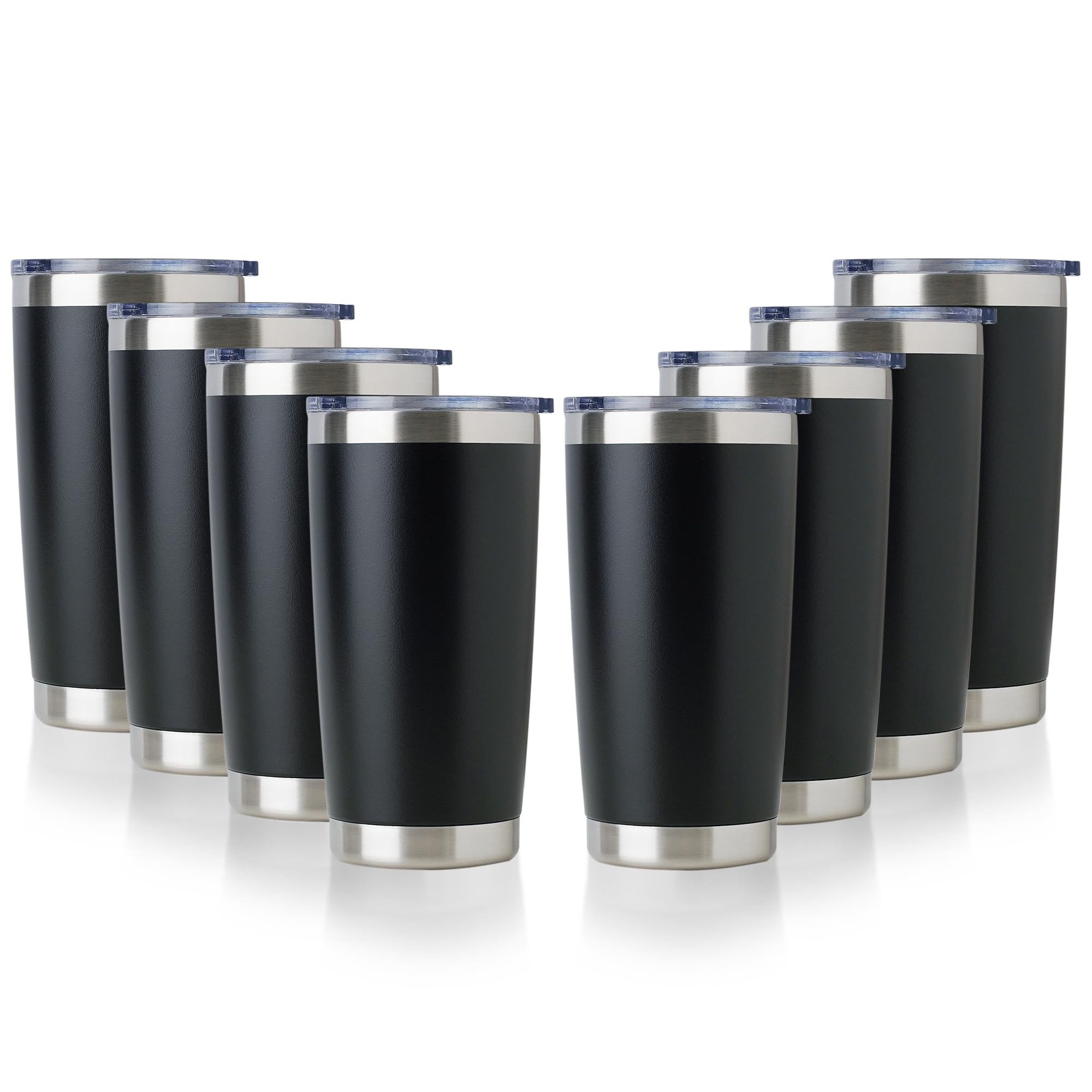 DOMICARE termo 20oz con tapa negro ideal para café caliente en la oficina.