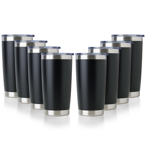 DOMICARE termo 20oz con tapa negro ideal para café caliente en la oficina.