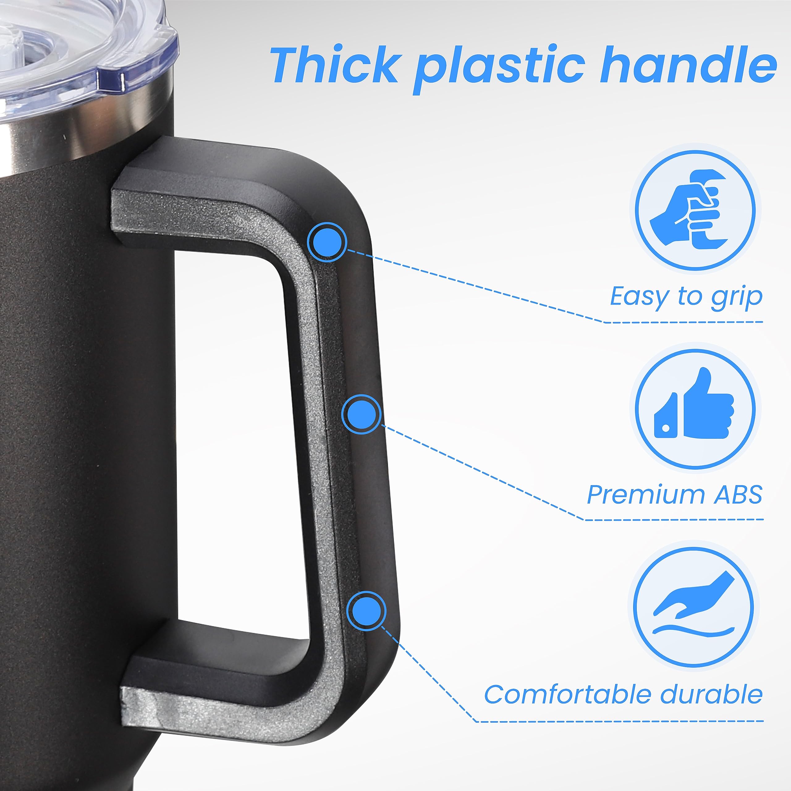 Termo DOMICARE de 40 onzas con recubrimiento en polvo personalizable