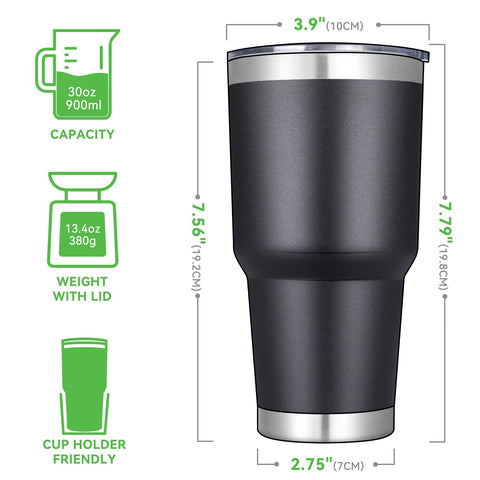 DOMICARE Vaso aislado de acero inoxidable, ideal para viaje diario gracias a su aislamiento.