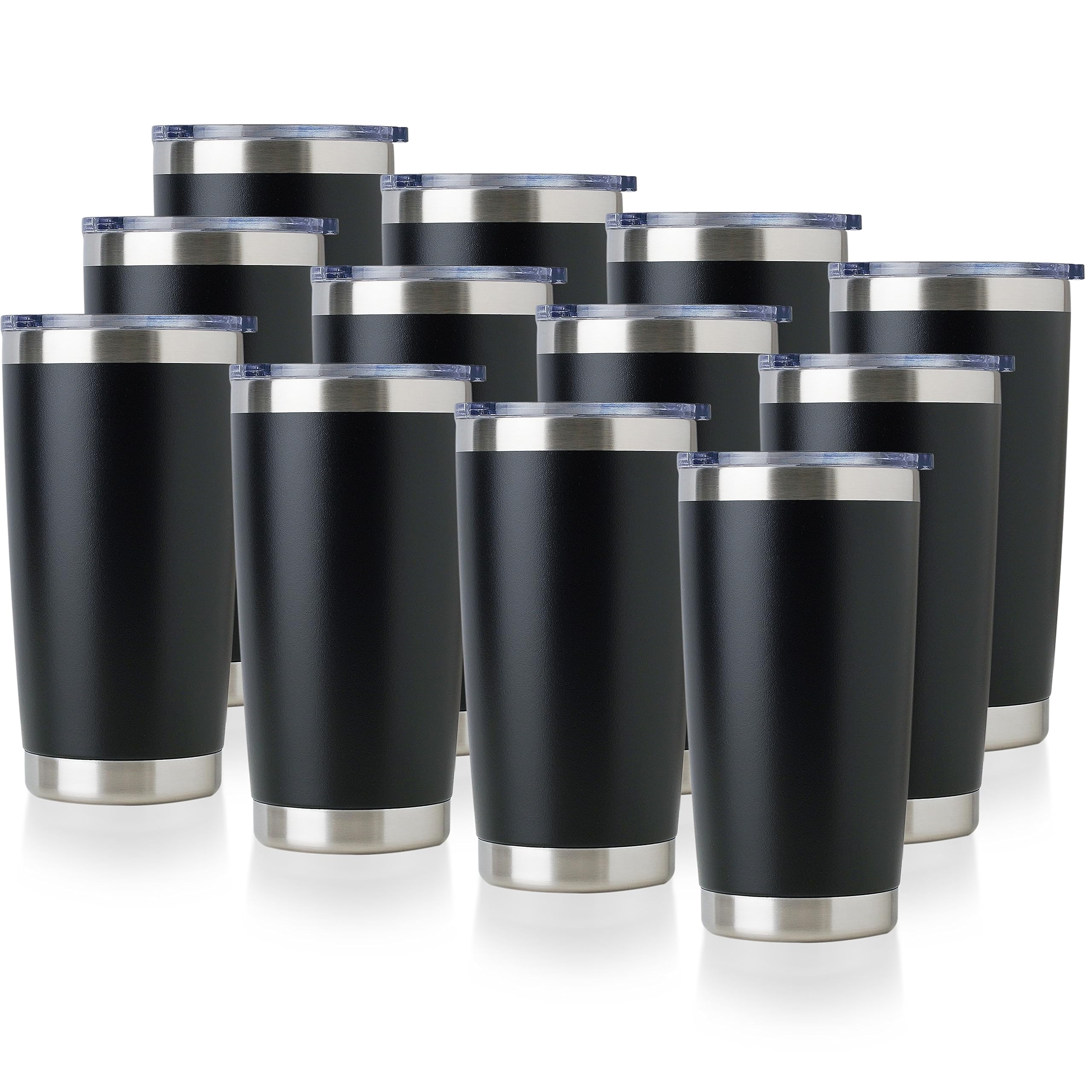 DOMICARE vaso térmico 20oz con tapa mantiene bebidas calientes o frías, ideal para viajes